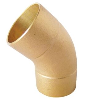 BRONCE COLORADO - CURVA A 45 ENCHUFE - SF 19 MM - COHUI