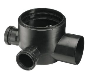 DURATOP X - BOCA ACC.HORIZ.SAL.110 C/3 ENT.63 MM NEGRO (10-361110363)