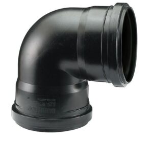 DURATOP X - CODO A 90 HH 110 MM NEGRO (10-090090110)