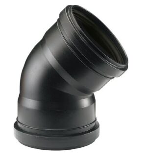 DURATOP X - CODO A 45 HH 110 MM NEGRO (10-090045110)