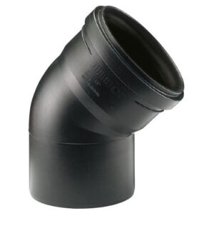 DURATOP X - CODO A 45 MH 110 MM NEGRO (10-091045110)