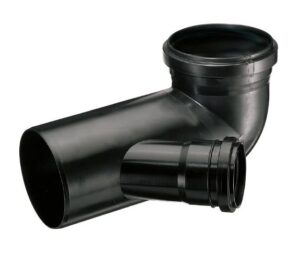 DURATOP X - CODO A 90 MH 110 MM C/ACOM.63MM IZQ.NEGRO (10-095110163)