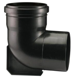 DURATOP X - CODO A 90 MH 110 MM C/BASE NEGRO (10-092090110)