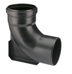 DURATOP X - CURVA A 90 MH 110 MM C/BASE NEGRO (10-003090110)