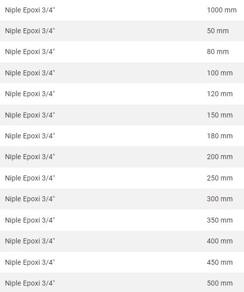 EPOXI - NIPLE 3/4 X 100 CM - Imagen 3