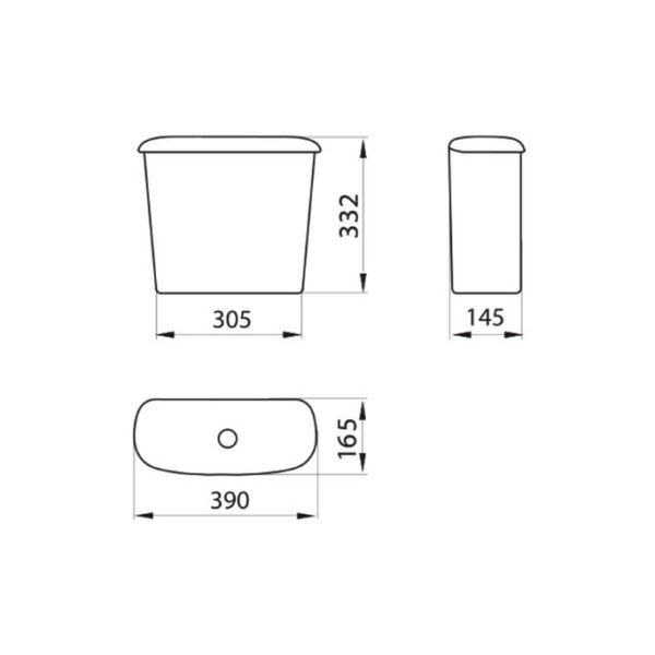 FERRUM - AND-DP-008-BL - GENERICO - DEPOSITO DE APOYAR DUAL X 4.5 LTS - Imagen 3