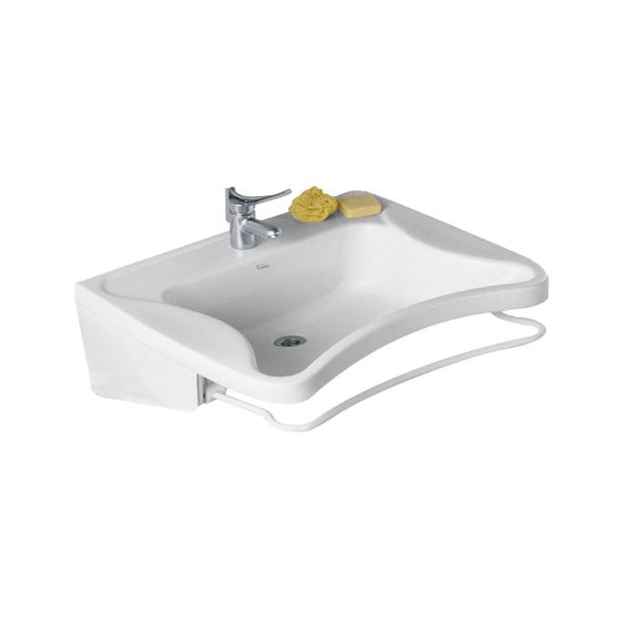 FERRUM - ESP-LV-103-BL - ESPACIO - LAVATORIO 1 AGUJERO C/SOPORTE MOVIL - Imagen 2