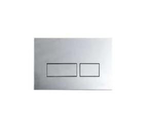 FERRUM - REP-RE-051-CR - TAPA 2 TECLAS RECT. CHICAS. CROMADAS - VTA51-