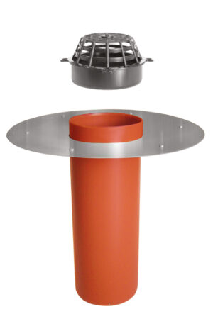 EMBUDO VERTICAL 110 C/DISCO REJILLA CONICA  (4142) AWADUCT