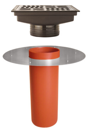 AWADUCT - EMBUDO VERTICAL 110 MM C/DISCO | REJA 20 X 20 (4141)