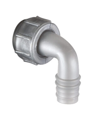 CODO ESPIGA CON TUERCA P/SIFON ROMPE ESPUMA (3613) - AWADUCT