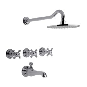 GRIF FV 103/83 CR VERMONT C/CER BAÑERA P/EMBUTIR C/TRANSF.