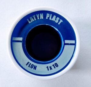 LATYN PLAST - ROLLO TEFLON - PROFESIONAL / ESTANDAR - 1 X 10 MTS
