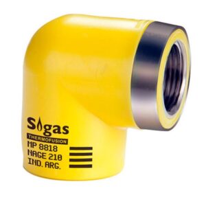 CODO A 90 SIGAS THERMOFUSION - ROSCA METAL H 110 X 4