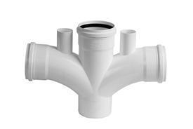 RAMAL DOBLE PVC ( JE ) 110 MM X 110 MM A 90 MH C/VENT TIGRE (26034639)