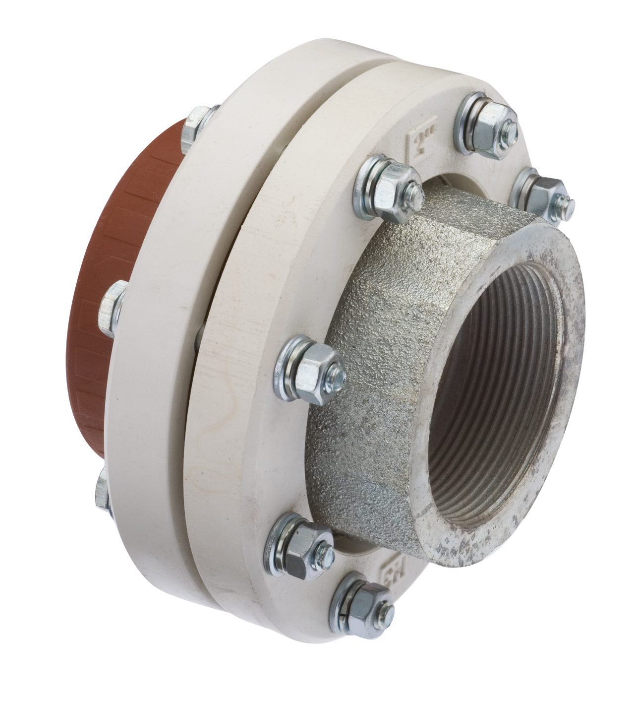 UNION DOBLE 4 C/BRIDA PLASTICA FUSION-ROSCA MET.HEMBRA (5243) - H3