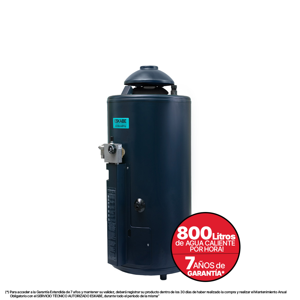 ESKABE - TERMO ACQUAPIU H800 | ( 800 LTS/H ) SAL VERT 5" | CERAMIC BLUE - Imagen 2