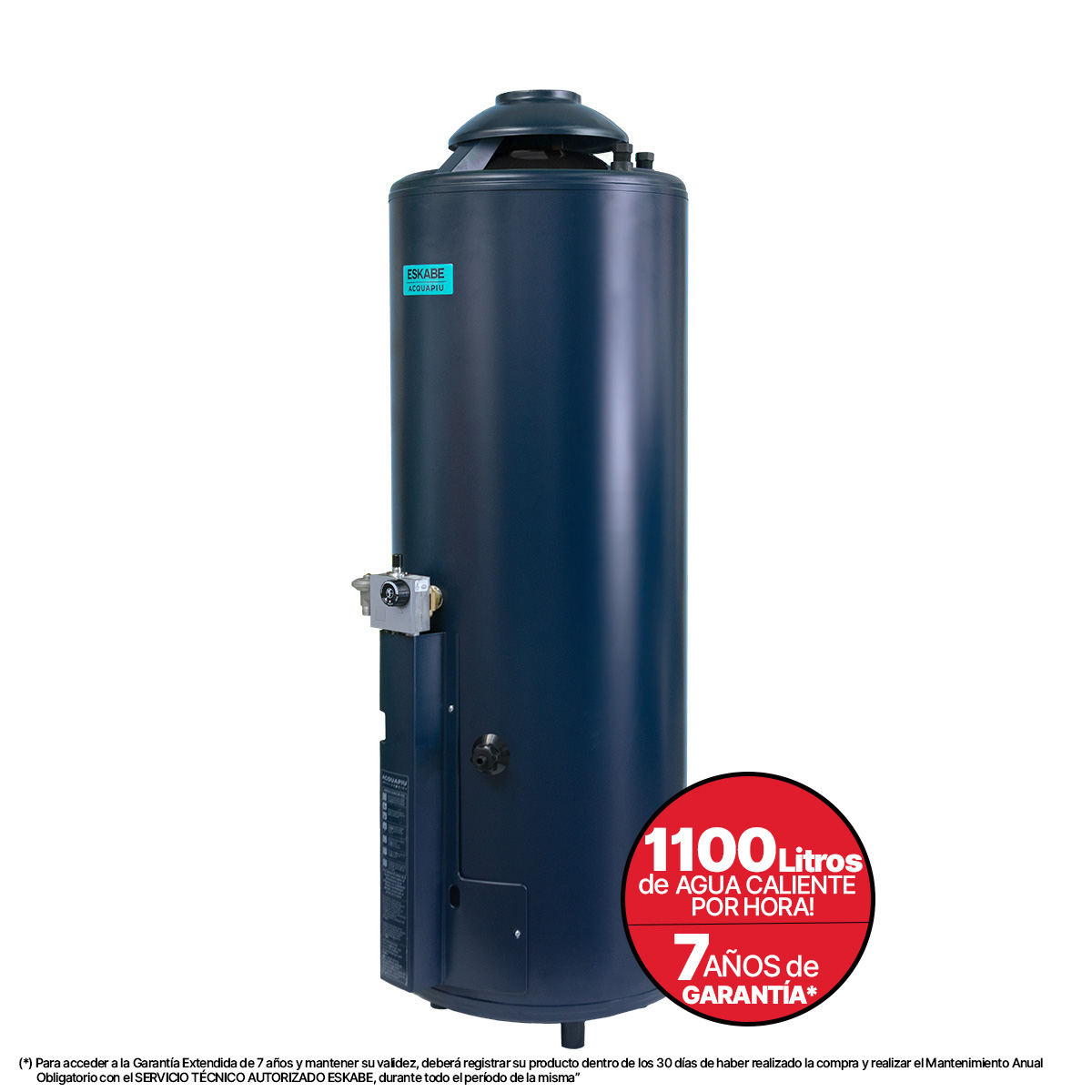 ESKABE - TERMO ACQUAPIU H1100 | ( 1100 LTS/H ) SAL VERT 5" | CERAMIC BLUE - Imagen 2