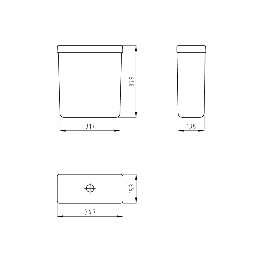 FERRUM - DCW4A B - LIMAY - DEPOSITO DE APOYAR DUAL BCO (LMY-DP-006-BL) - Imagen 2